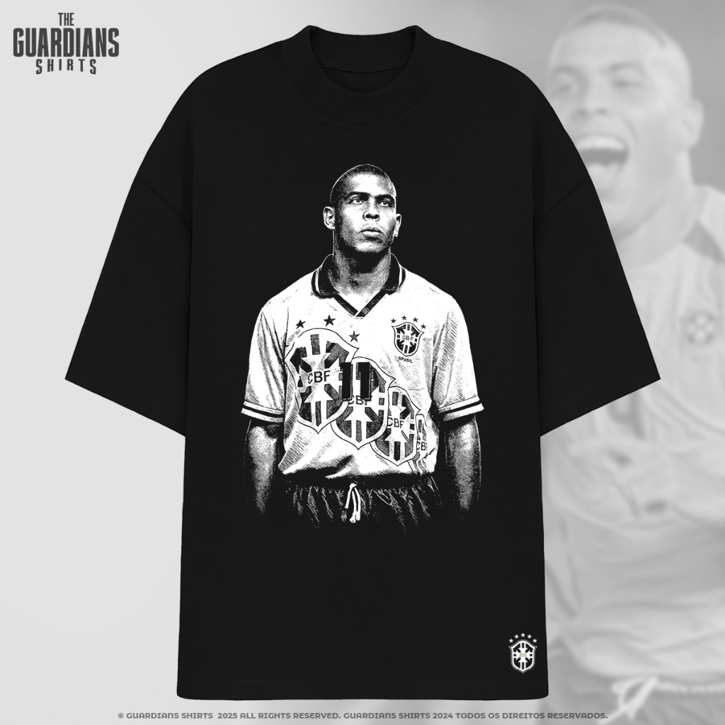 Camiseta Streetwear Aura Ronaldo 1994 Fenômeno Brasil Copa do