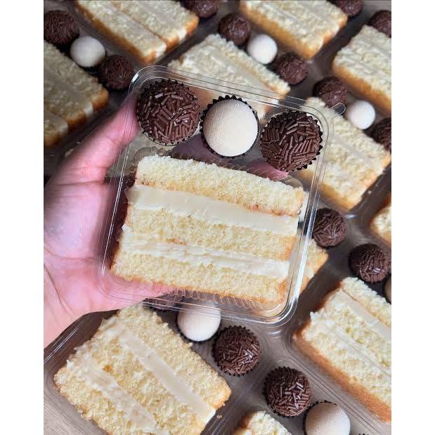 Embalagens Delícias de Festa para Fatia de Bolo/Torta + 3 Do