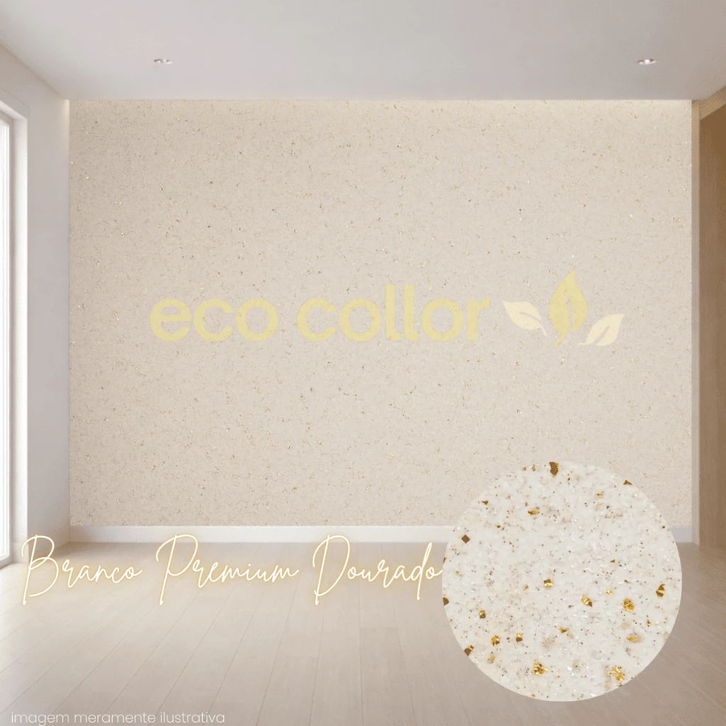 Kit Papel De Parede Líquido Premium Dourado + Espátula - Imagem 2