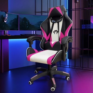 Cadeira Gamer Ergonômica Reclinável Ajustável Com Almofadas Cervical E Lombar Suporta 150kg Premium