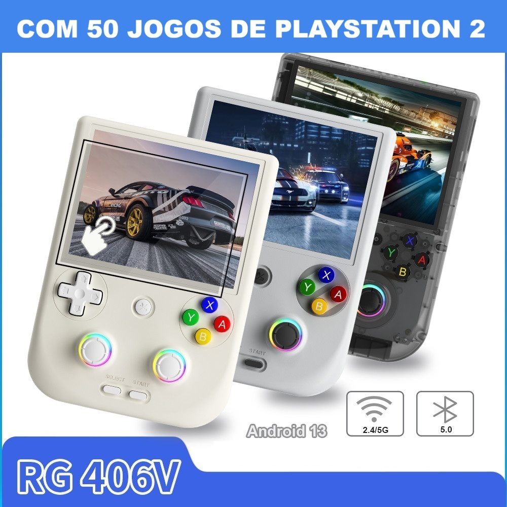 ANBERNIC RG 406H 256G 8000 Jogos Console De Portátil Tela IPS De 4