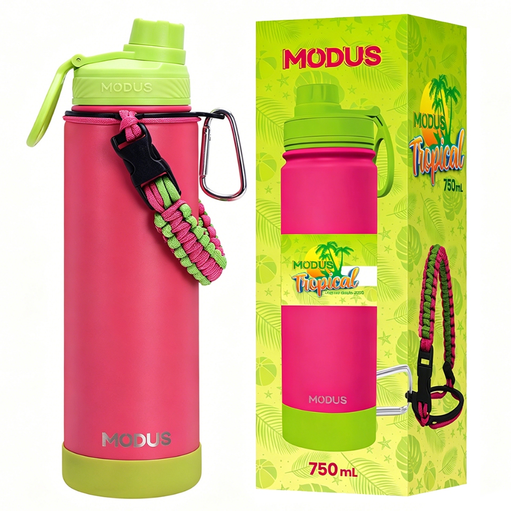 MODUS Garrafa Térmica Esportes De Aço Inoxidável 750ml Com Alça ...