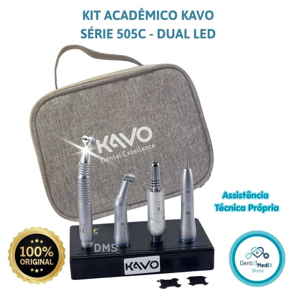 KIT ACADEMICO ODONTOLOGICO KAVO SÉRIE 636 LED - COM MOCHILA E