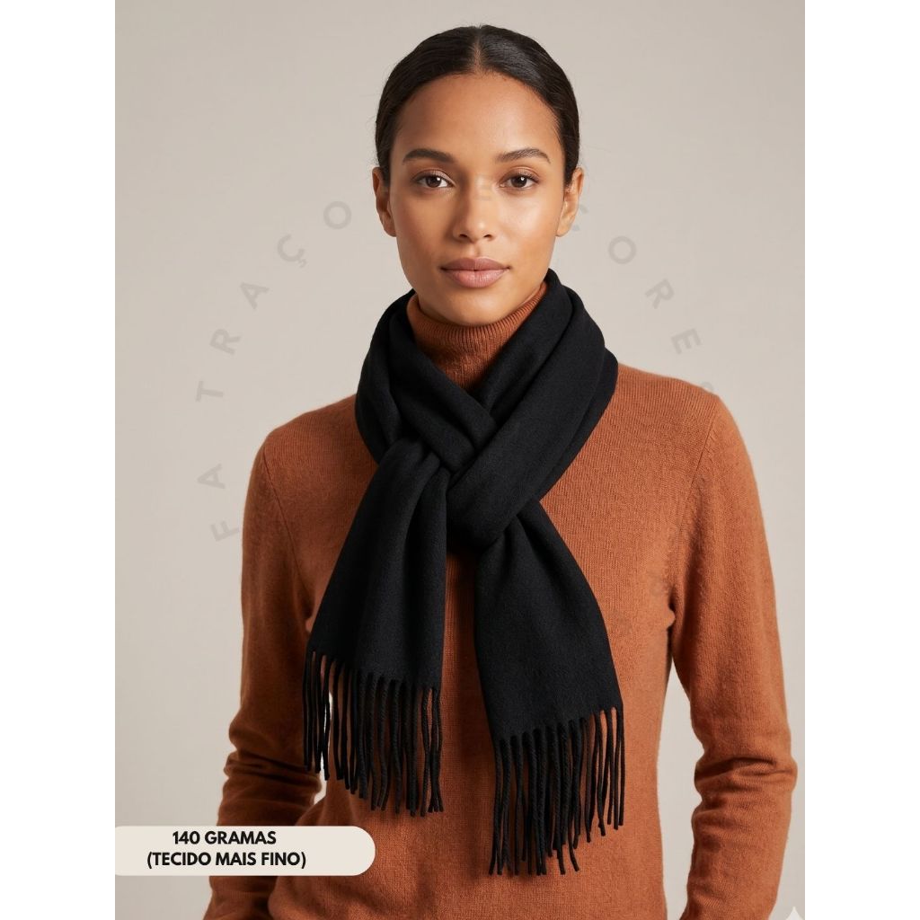 小物 plllllleeeasse fleece scarf BLACK Cachecol Pashmina Lenço Echarpe Xale Lisa Feminino Unissex
