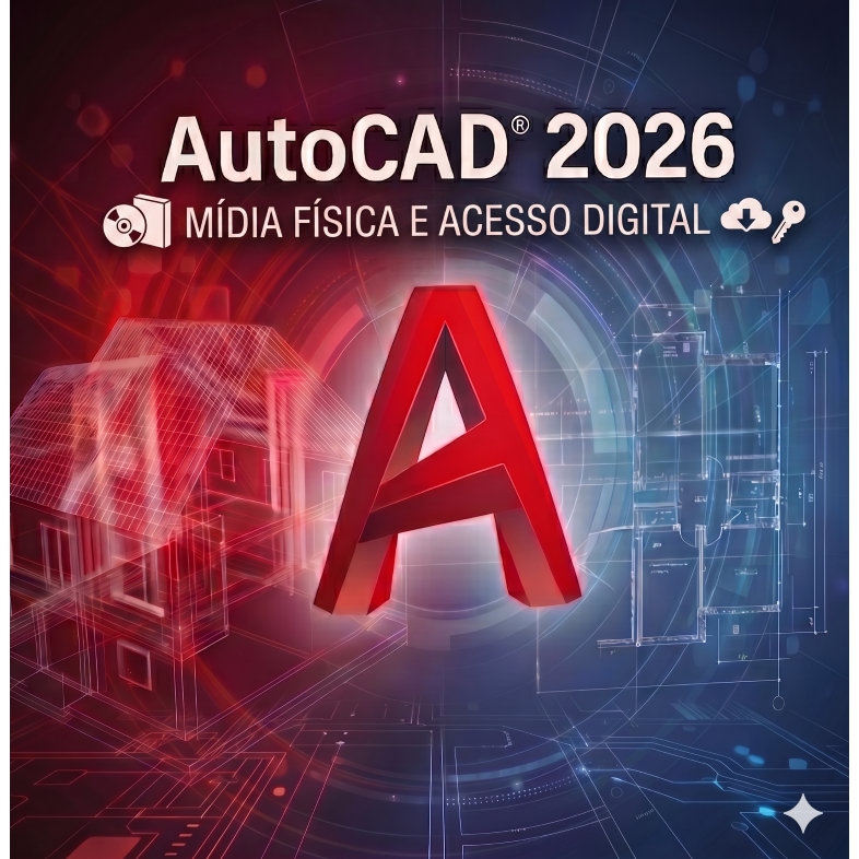 AutoCAD LT 2013 アップグレード版 DVD DVD AutoCad 2026 Completo - Português - Mídia Física e Digital
