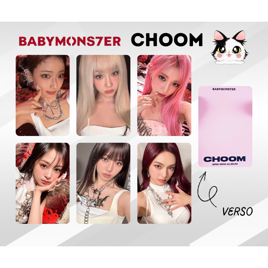 Kpop - BABYMONSTER - Kit photocards fanmade CHOOM - Ruka, Pharita
