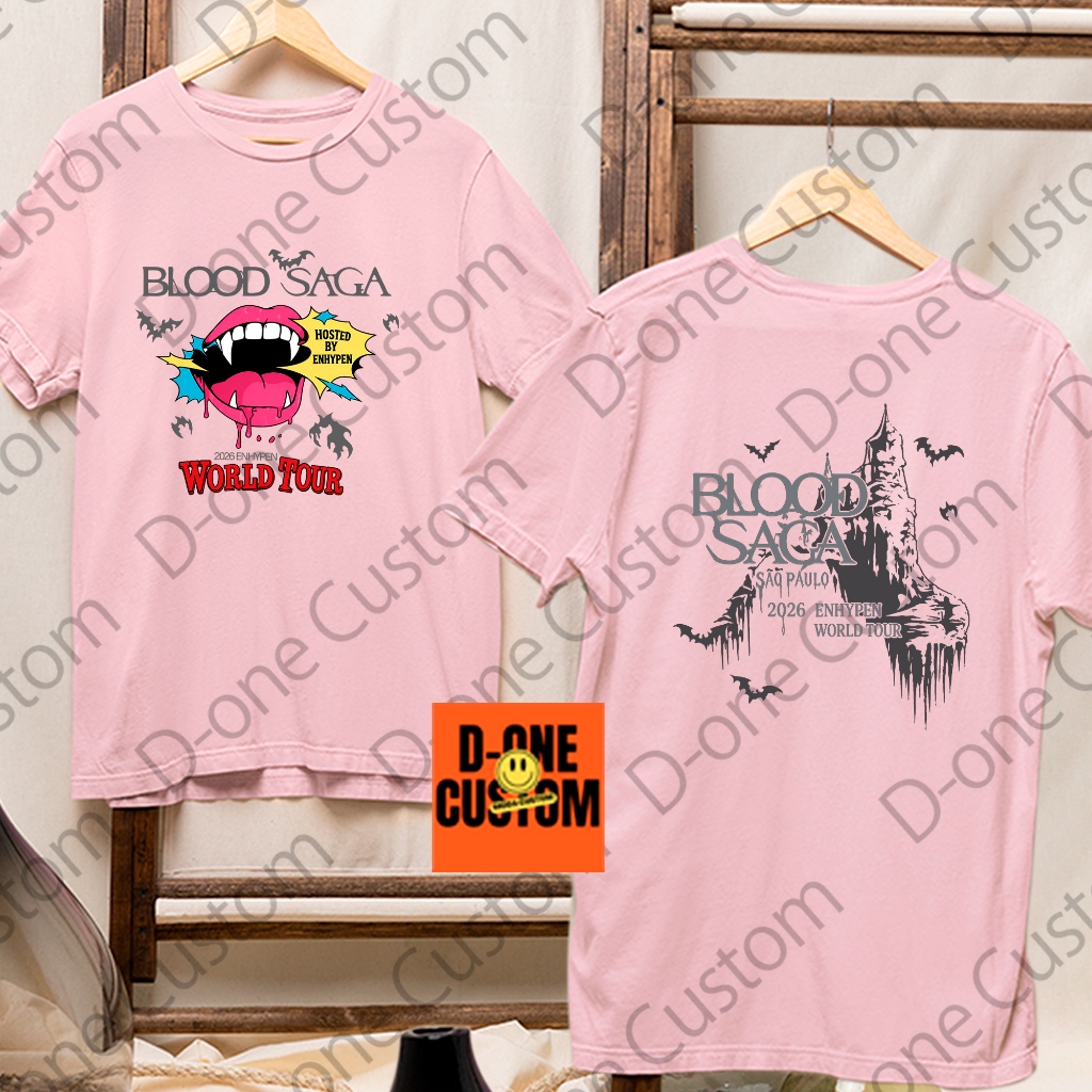 Camisa Camiseta Enhypen Blood Saga Tour São Paulo 2026 Exclusivo