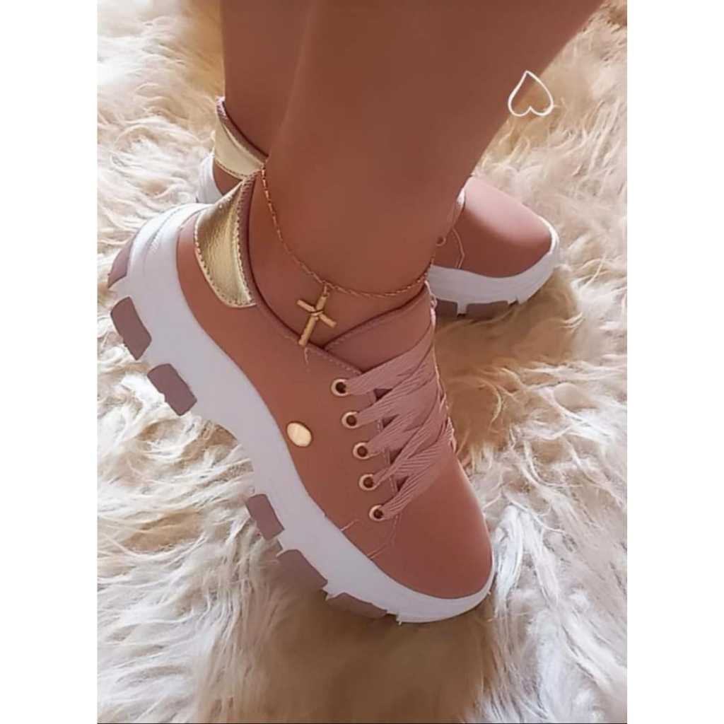 View product: tenis feminino tratorado charmoso na moda na promoçao confira ja
