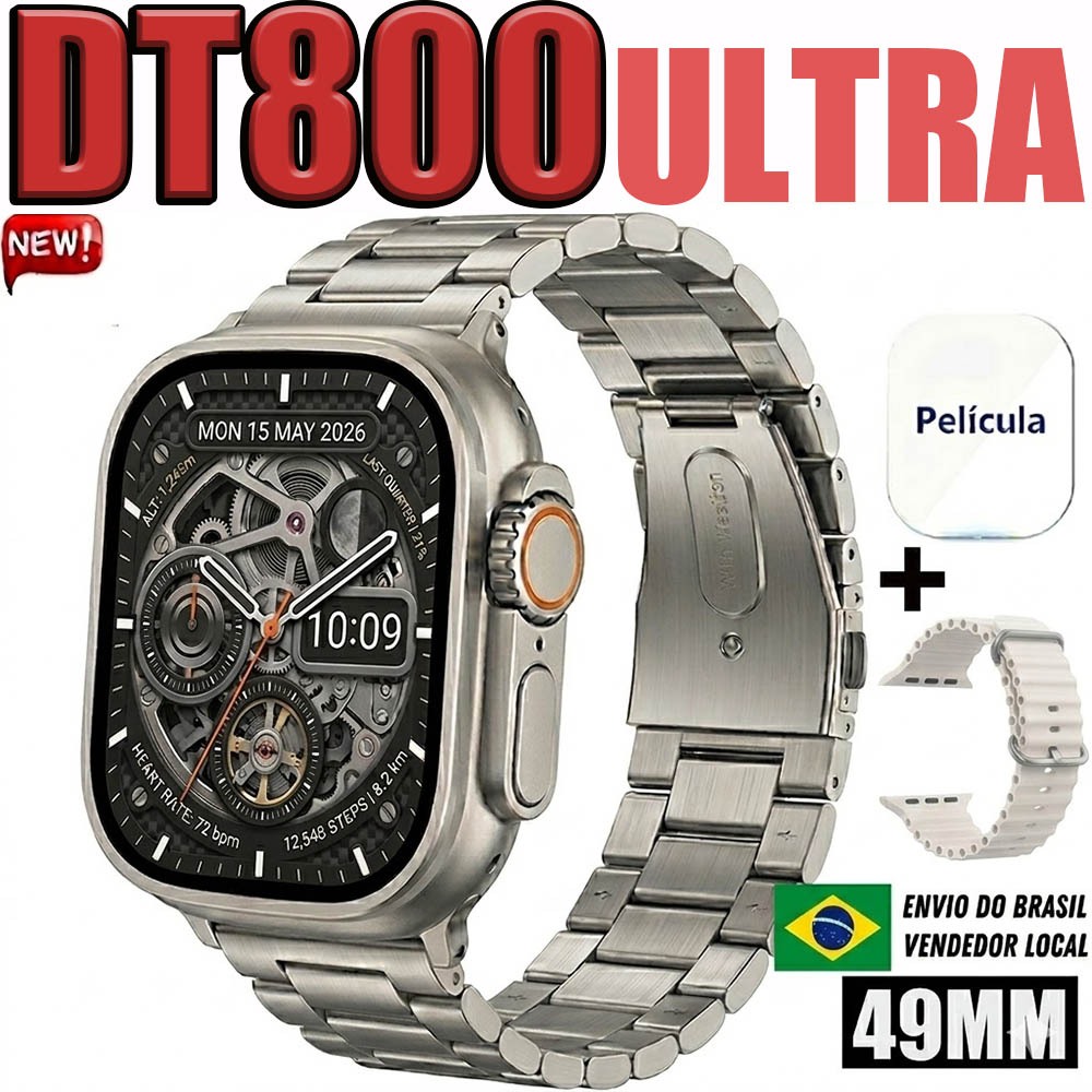 2026 Novo Smartwatch Watch DT900 Ultra 3 max Série 10 Super Amoled