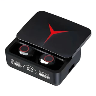 Fone De Ouvido Sem Fio Bluetooth 5.3 Hifi Stereo M90 Pro Gamer Esportivo Touch Case TOP