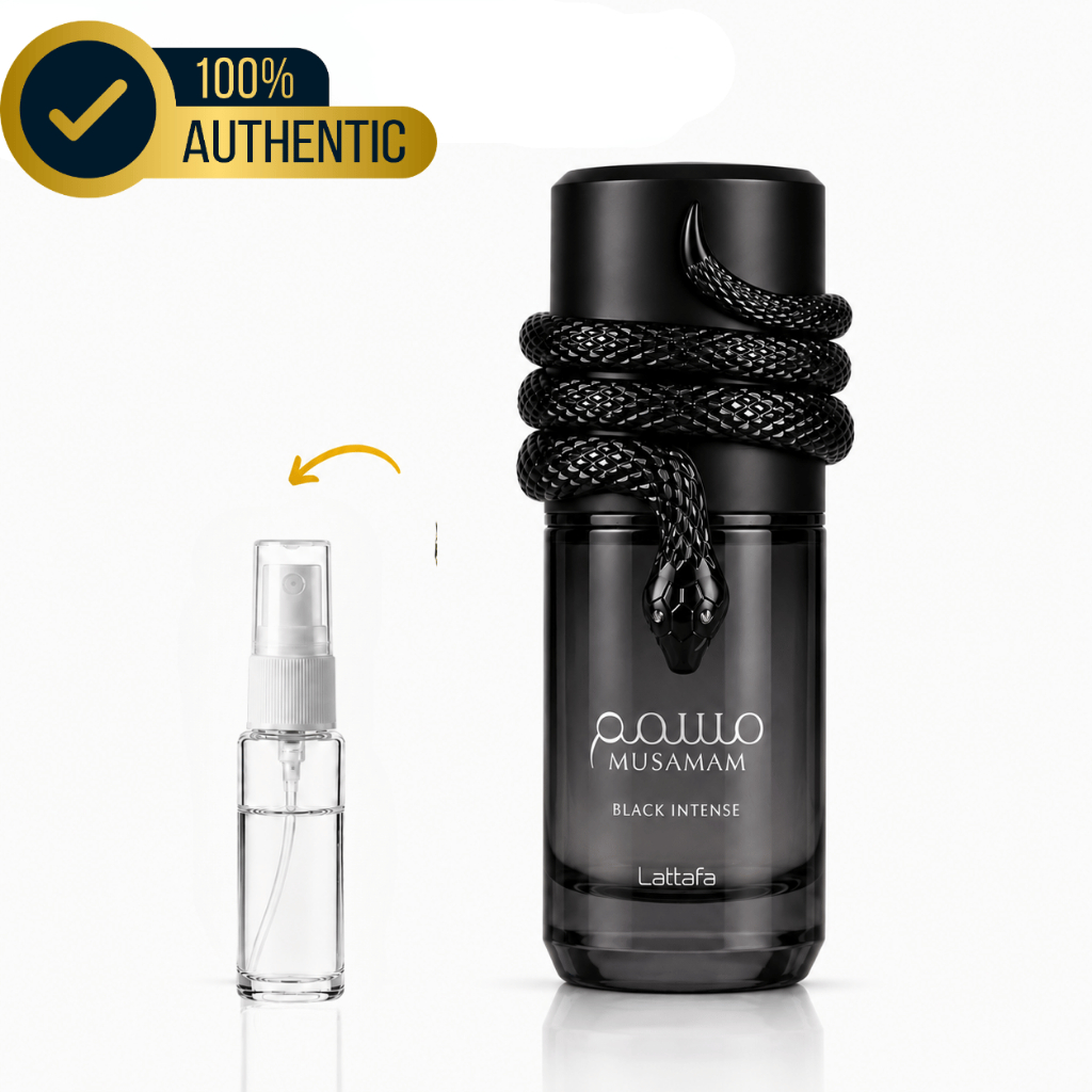 Musamam Black Intense Perfume Masculino Ambarado Refinado | Shopee Brasil