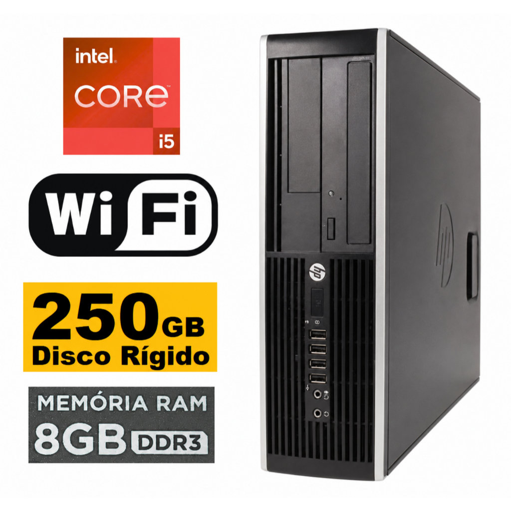 Computador Intel HP Core i5 Com 8gb de ram 250gb HDRápido Wifi