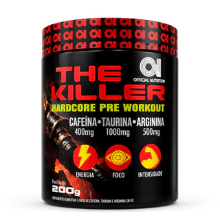 *PROMOÇÃO* Pré treino | The Killers | 400 mg de cafeína pote 200g - Official Nutrition