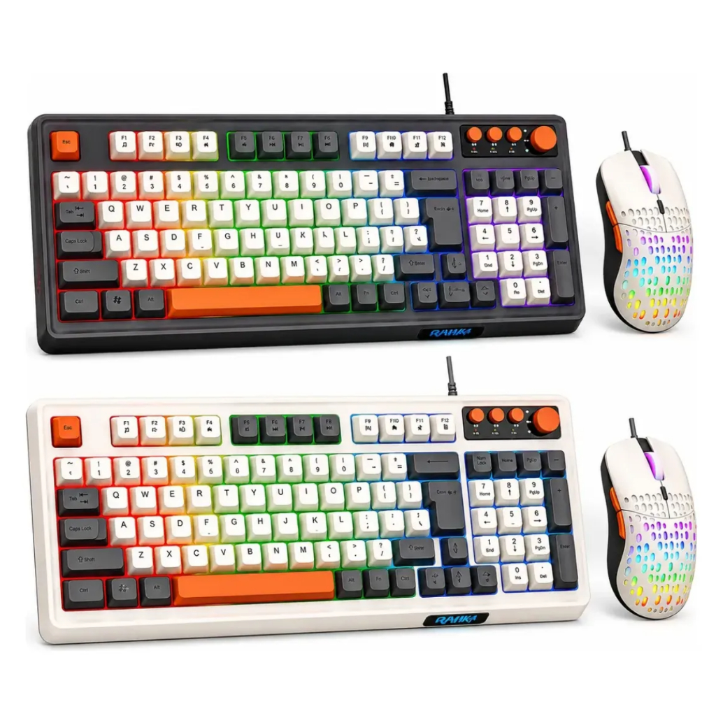 エルムデック　3色セット Kit Teclado E Mouse De Gamer Com Fio Para Três combinações de