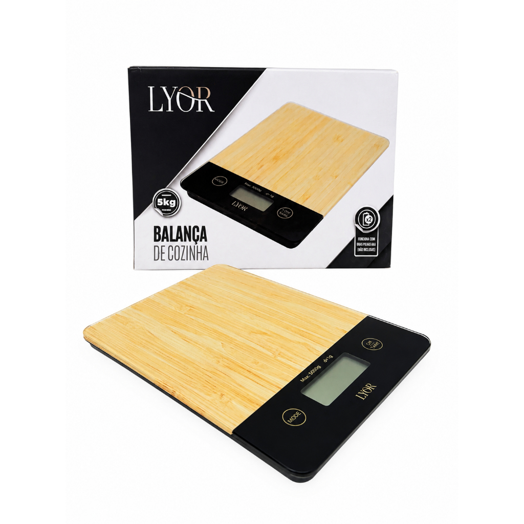 Balança de Cozinha Digital com Estampa de Bambu | Shopee Brasil