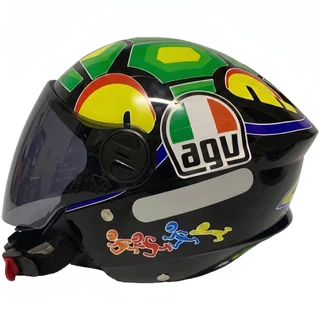 Capacete Aberto Personalizado New Liberty 3 Tartaruga Viseira Fumê