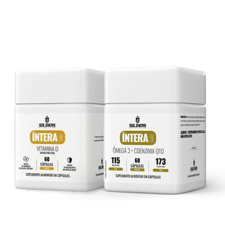Kit Vitamina D 60 Cáps + Ômega 3 + Coenzima Q10 Vitaminas e Ômega 3 - Soldiers Nutrition
