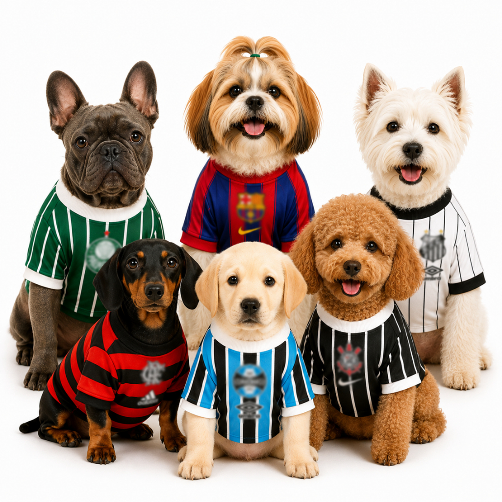 Roupa Pet Premium — Time de Futebol