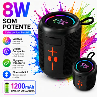 SinG-e P2 Alto-falante Bluetooth Portátil Som Nítido Bateria 1200mAh