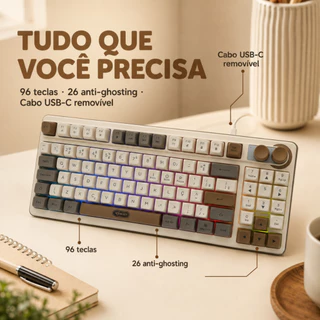 Teclado Gamer Knup Te146 Rgb 90 Teclas Anti-ghosting Usb 2.0