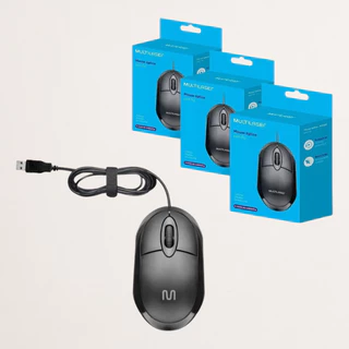 Kit Com 03 Mouse Para Pc Óptico Usb 1200dpi Atacado/revenda