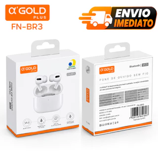 Fone de Ouvido A'Gold Sem Fio Bateria Longa Duração Portátil Bluetooth 5.4 TWS In-ear Portátil Com Microfone