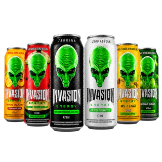 Energético Invasion Energy Drink - todos os sabores - menos açúcar, mais energia