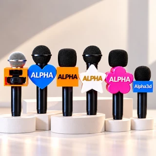 Mini Microfone Personalizado 3D para Lapela Hollyland – Nome/ Logo /Time