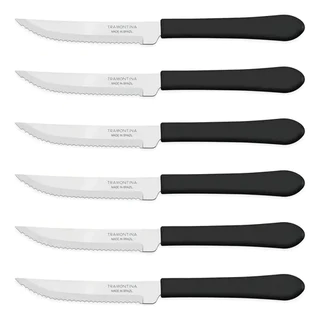Kit 6 Facas Tramontina Leme Cozinha Churrasco