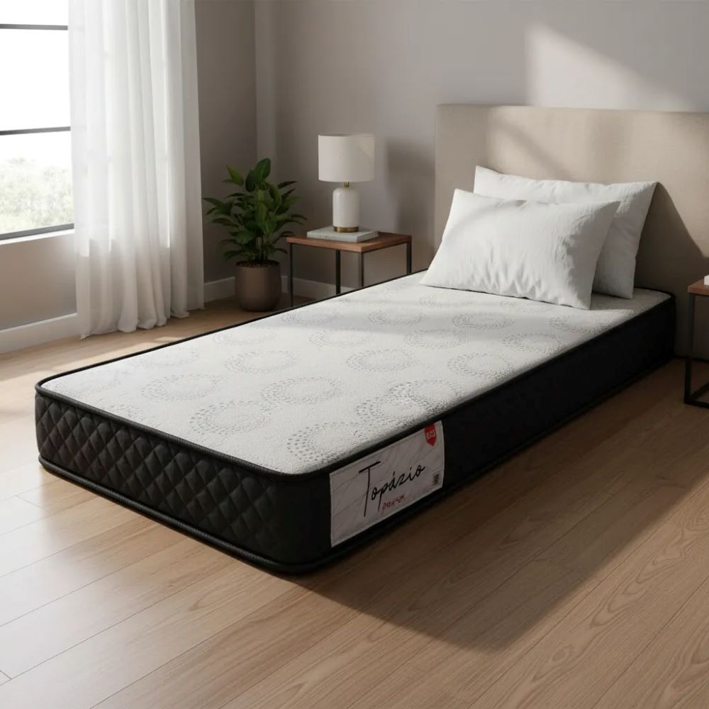 Colchão de Solteiro D23 Topazio 78x188x12 Prorelax Cinza / Preto