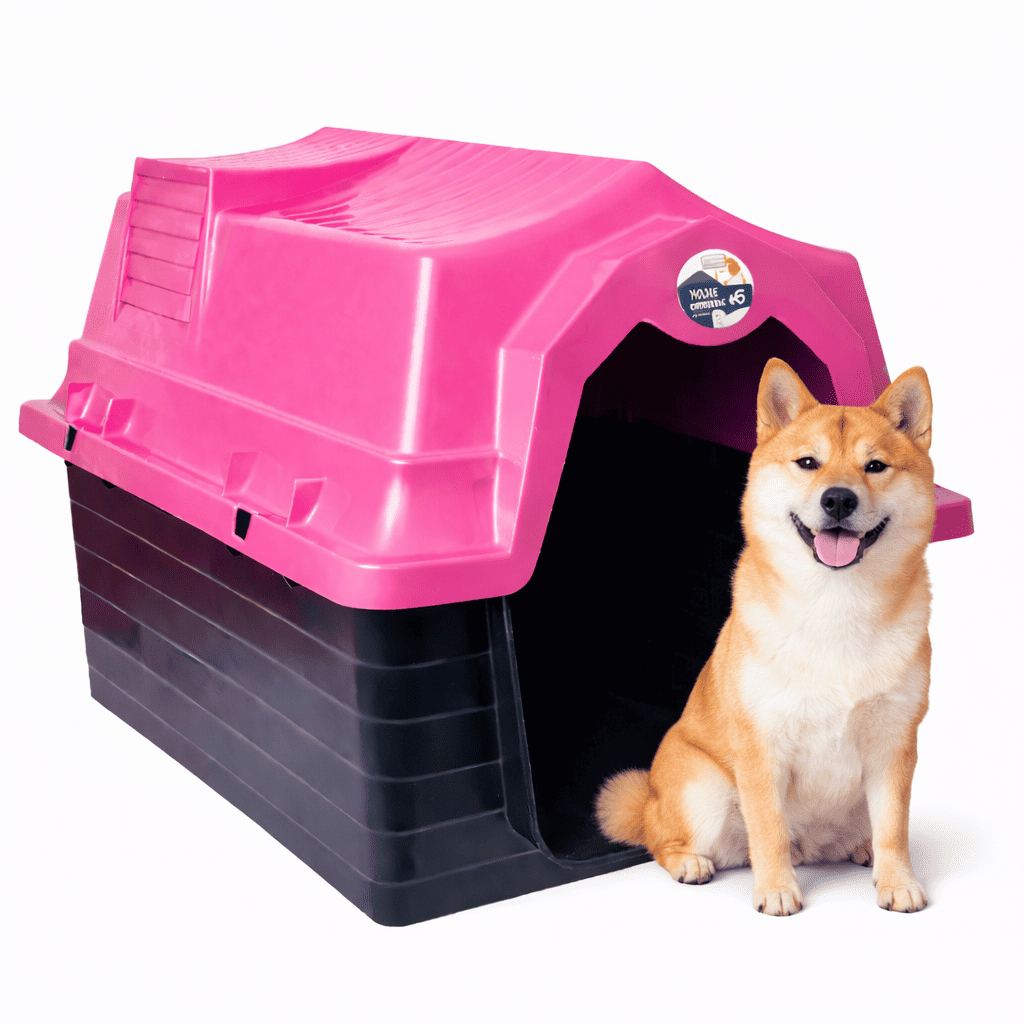 Casinha Para Cachorro Grande e Medio Porte Rosa N6 Desmontavel Resistente com Proteção UV | Shopee Brasil