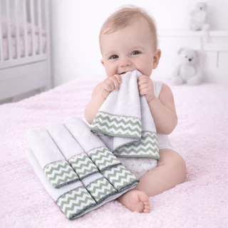 Kit 6 unidades Toalha de Ombro Babete com Tecido Estampado 100% Algodão Atoalhado Felpudo em Oferta na Shopee