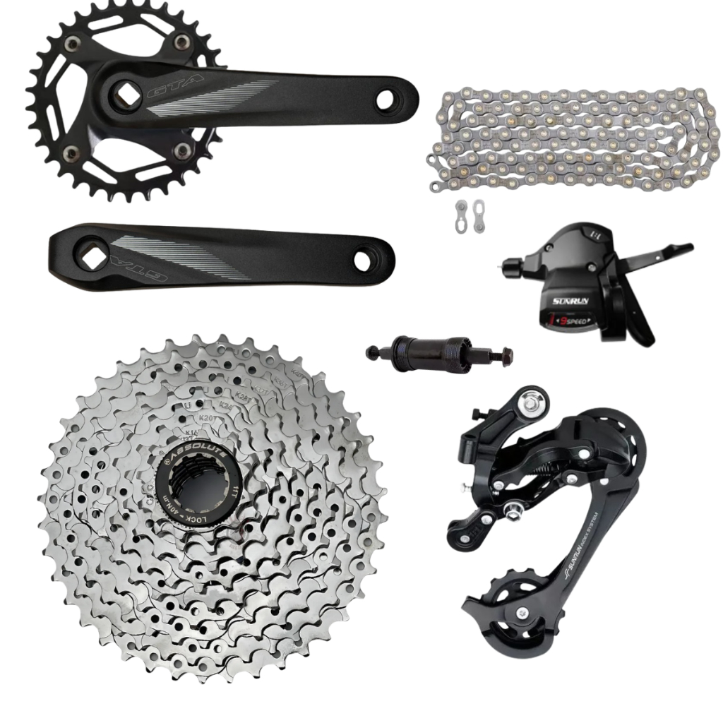 Kit Grupo Transmissão 1x9 Sunrun/absolute/gts K7 11-40 18v
