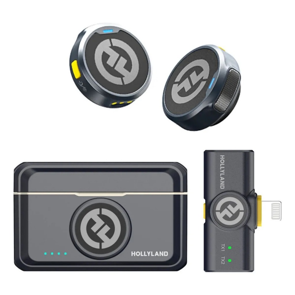 Microfone Hollyland Lapela Lightning Sem Fio Lark M2 Duo, Duo