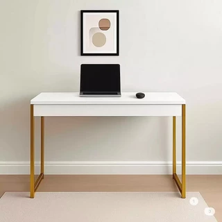 Mesa Escrivaninha Estilo Industrial Escritório Home Aparador Estudo Multiuso Pés Cores Variadas