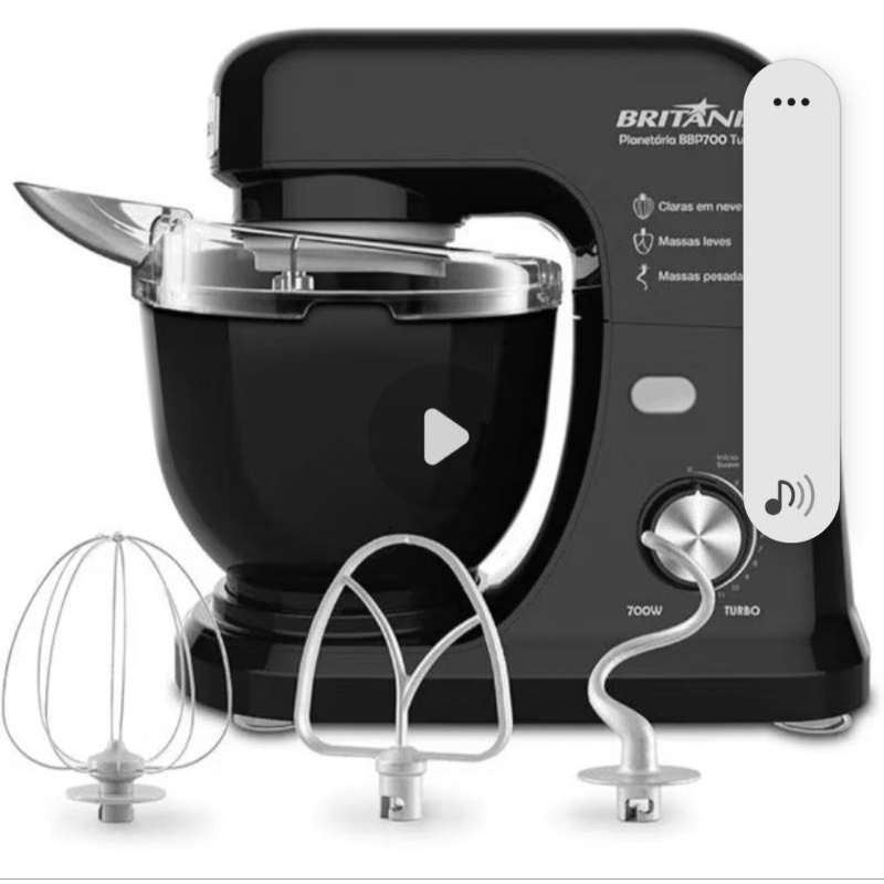 Batedeira Planetária BBP700 Turbo 4L 700W