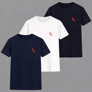 Kit 3 Camisa Masculina Algodão Premium Camiseta Para Presente Varias Cores Oferta