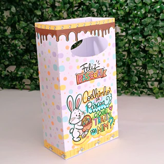 Sacolinha Personalizada páscoa/ sacolinha surpresa/ lembrancinha páscoa/sacolinha para doces/ PEGUE E MONTE em Oferta na Shopee