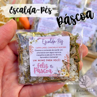 100 Escalda-Pés | Lembrancinha Criativa Brinde Mimo de Páscoa para Clientes Spas Estéticas e Empresas - SACHÊ PÁSCOA em Oferta na Shopee