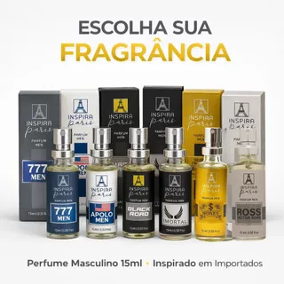 Perfume 777 Men 15ml Inspira Paris | Inspirado no 212 Men | Masculino, Elegante e Marcante | Alta Fixação | Ideal para o