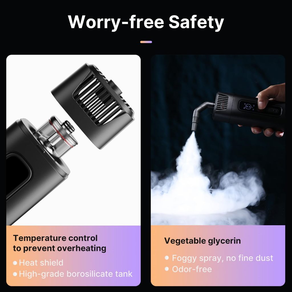 ULANZI FM01 FILMOG Ace Máquina De Fumaça Portátil 40W Com Controle