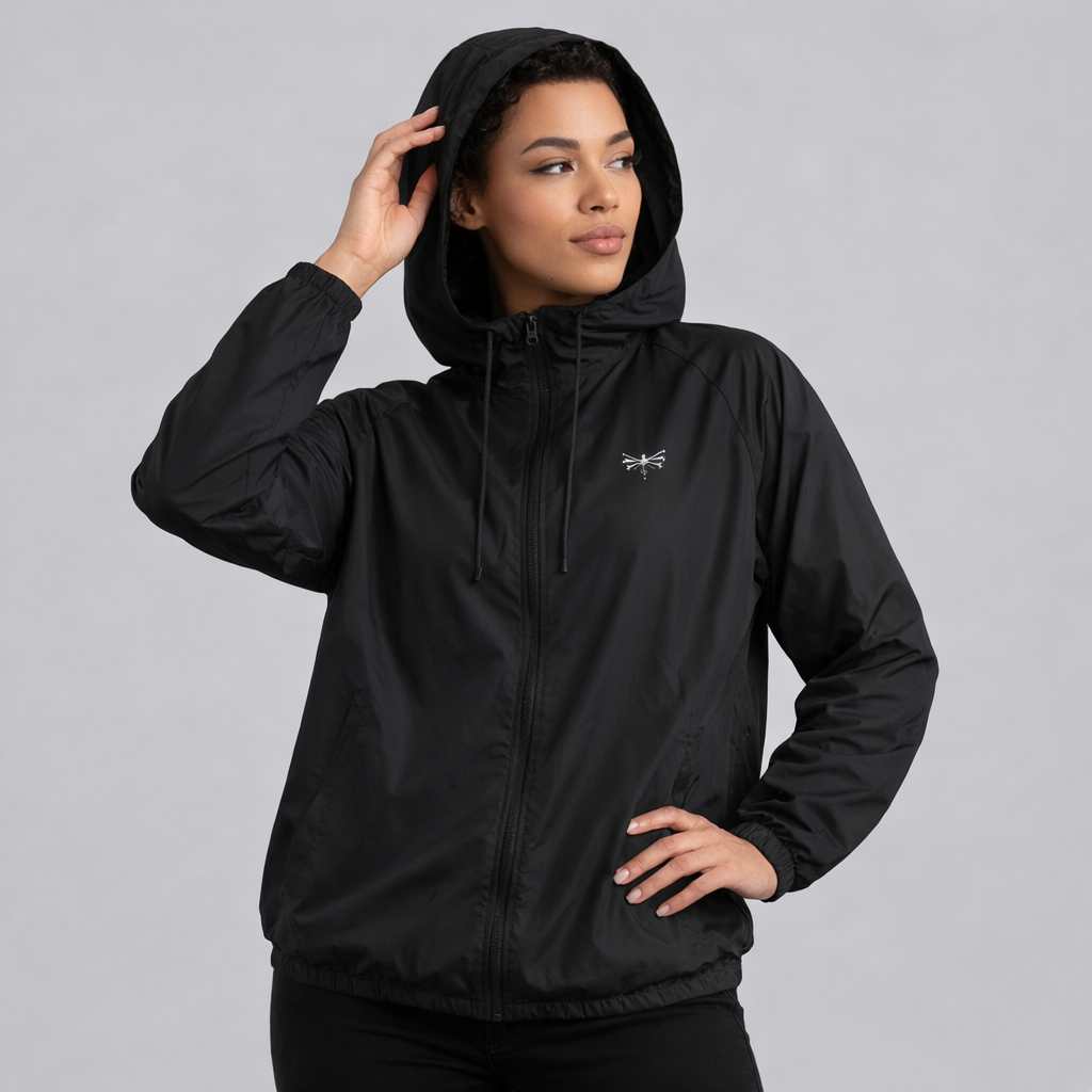 Jaqueta Corta Vento Feminino Gola Alta Semi Forrado Repelente a Agua ...