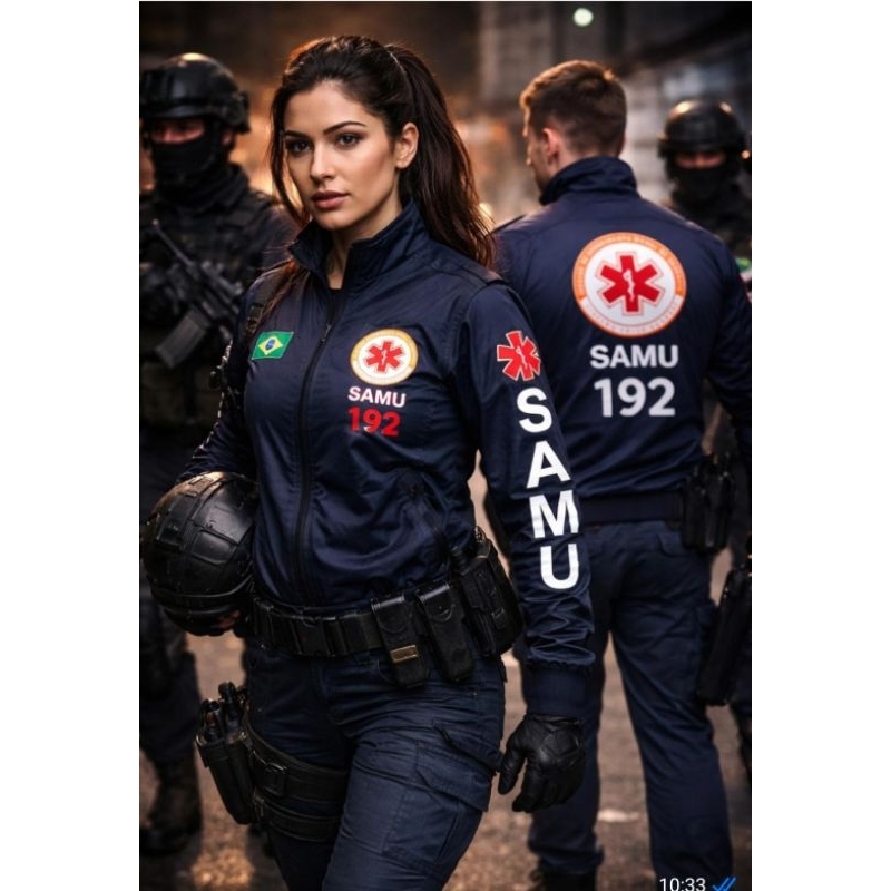 JAQUETA SAMU 192 malha chimpa ,unissex. | Shopee Brasil