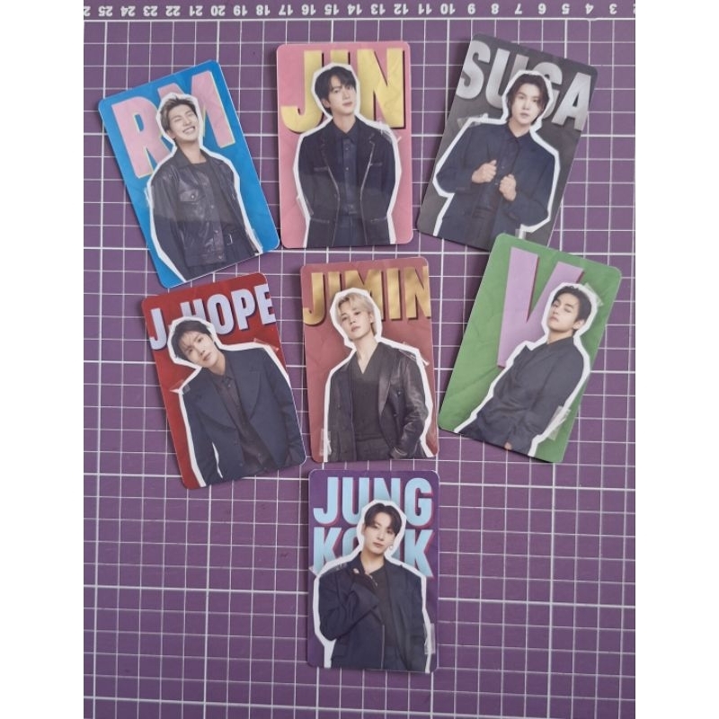 PHOTOCARDS BTS X NETFLIX 7 CARDS FRENTE E VERSO-FANMADE