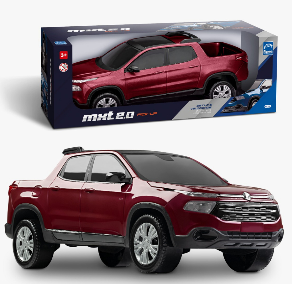 Carrinho Pick-Up Toro MXT 2.0 Picape Grande Roma Brinquedos