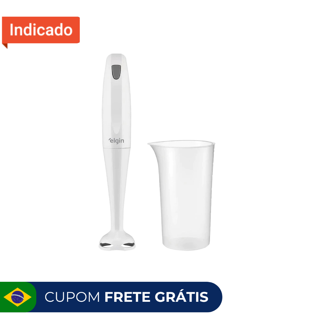 Mixer de Mão Elgin 2 em 1 Branco Original 200W - 700ml - 127