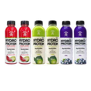 Kit 6 Bebidas Hydro Protein Moving (3 Sabores) 500ml