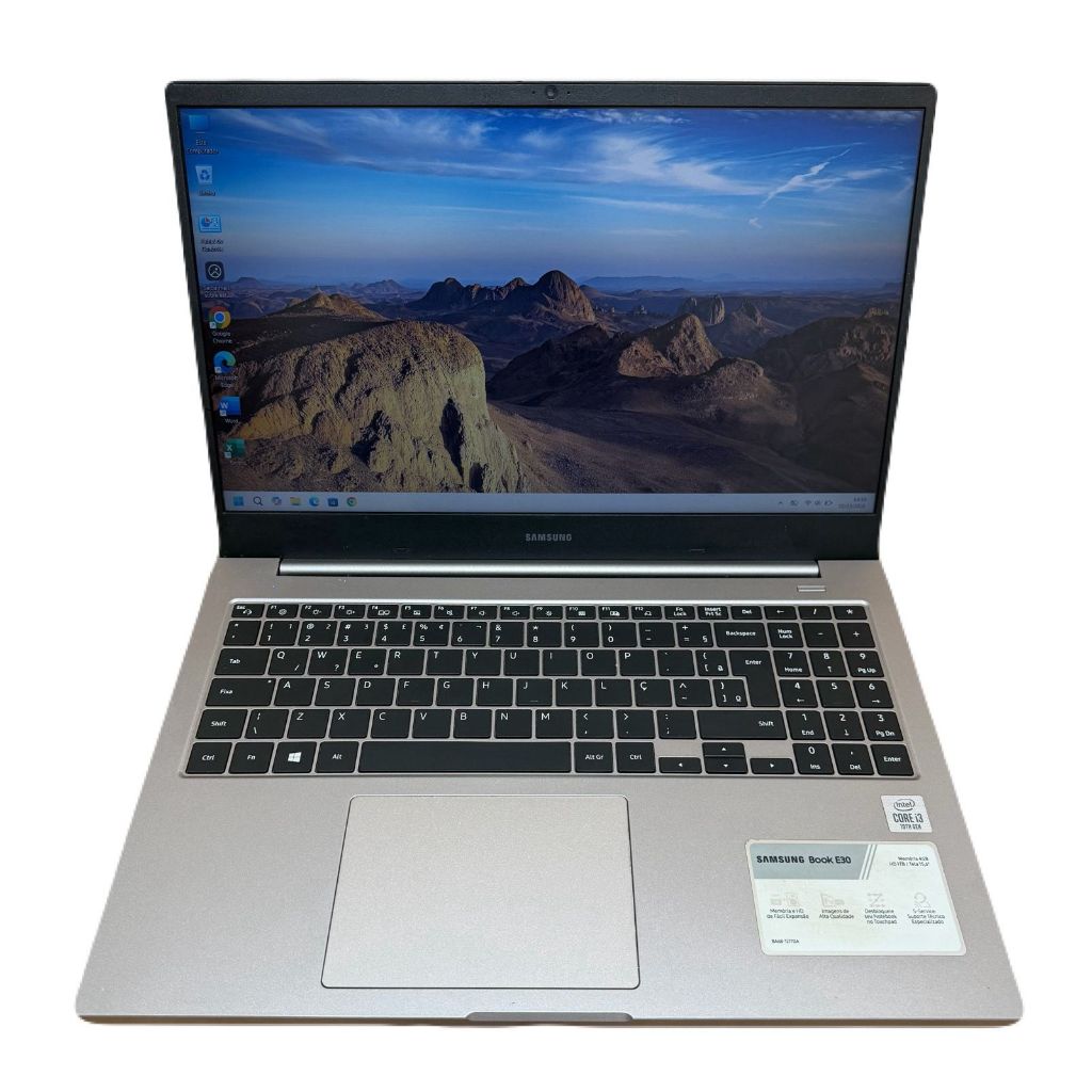 Notebook Samsung Intel I3 10° Gen 8gb Ddr4 M.2 128gb Win 11