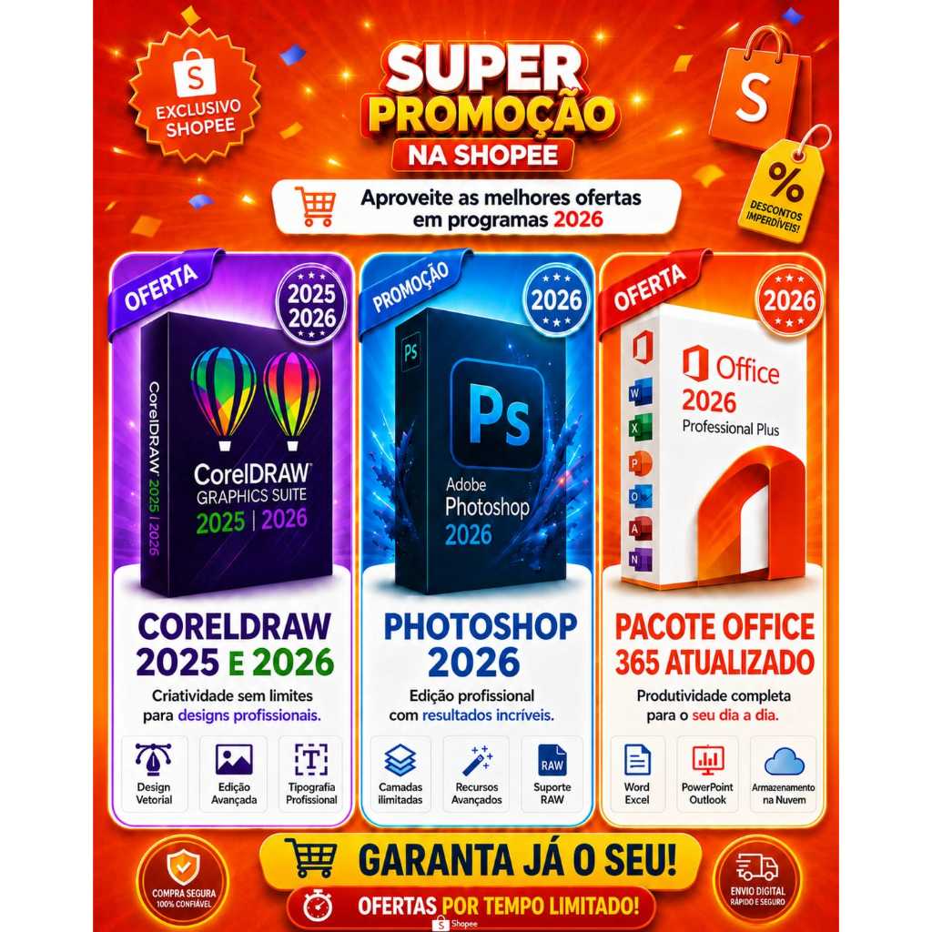 Kit Programas CorelDraw Photoshop Office 365 - Original | Shopee Brasil