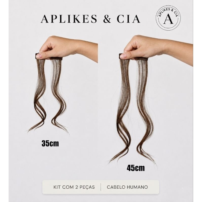 Franja Lateral + Frontal | Aplique Tic-Tac Mecha em Cabelo